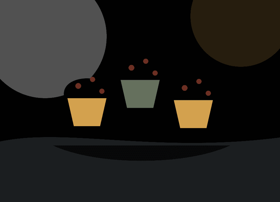 Fresh muffins in premium bakery wrappers